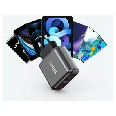 Choetech 5V/3.4A 3*Usb-A Digital Wall Charger